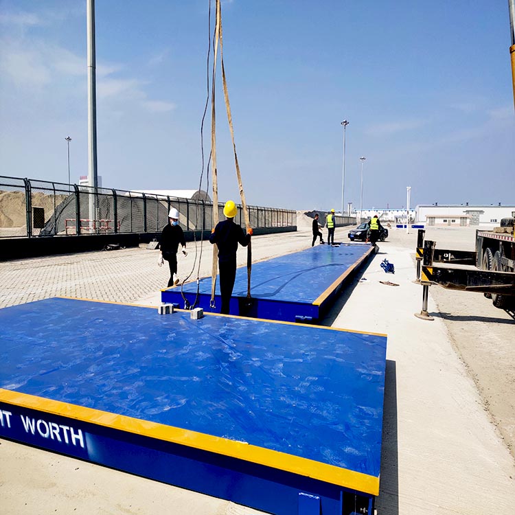 150噸地磅汽車衡安裝現(xiàn)場(chǎng)